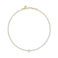 Collana Chiara Ferragni Donna DIAMOND HEART in Lega metallica Cubic Zirconia J19AUV04 - J19AUV04